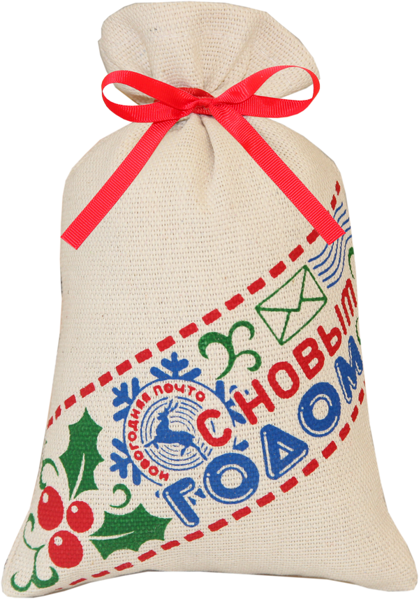 сладкий новогодний подарок Мешочек (двунитка) С новым годом